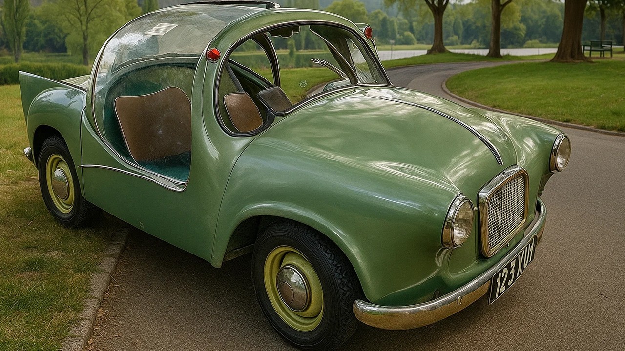 1953 Grohsbach Eigenbau “Steffi” The Bubble Top Microcar with 4 Wheel Steering