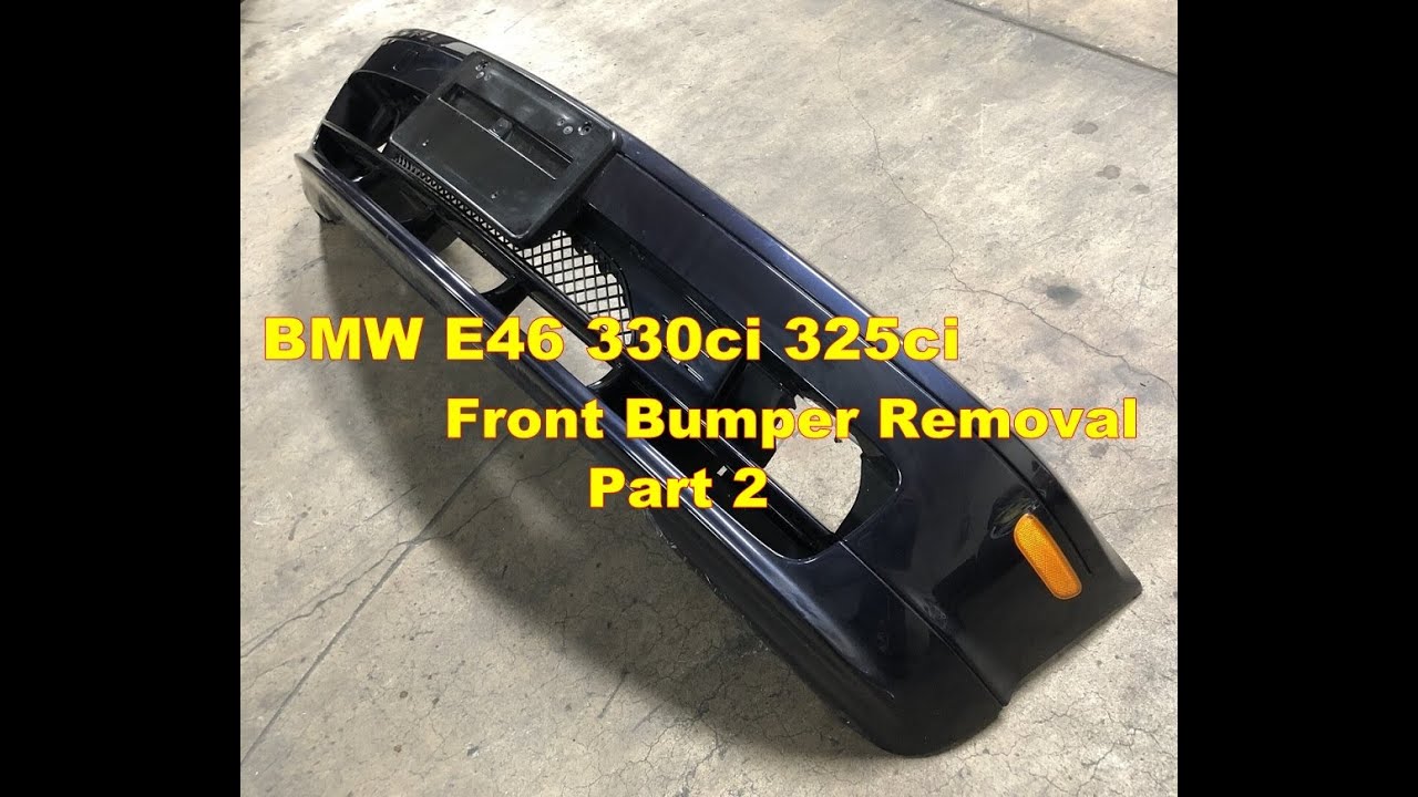 BMW E46 325ci 330ci Front Bumper Cover Removal - Part 2