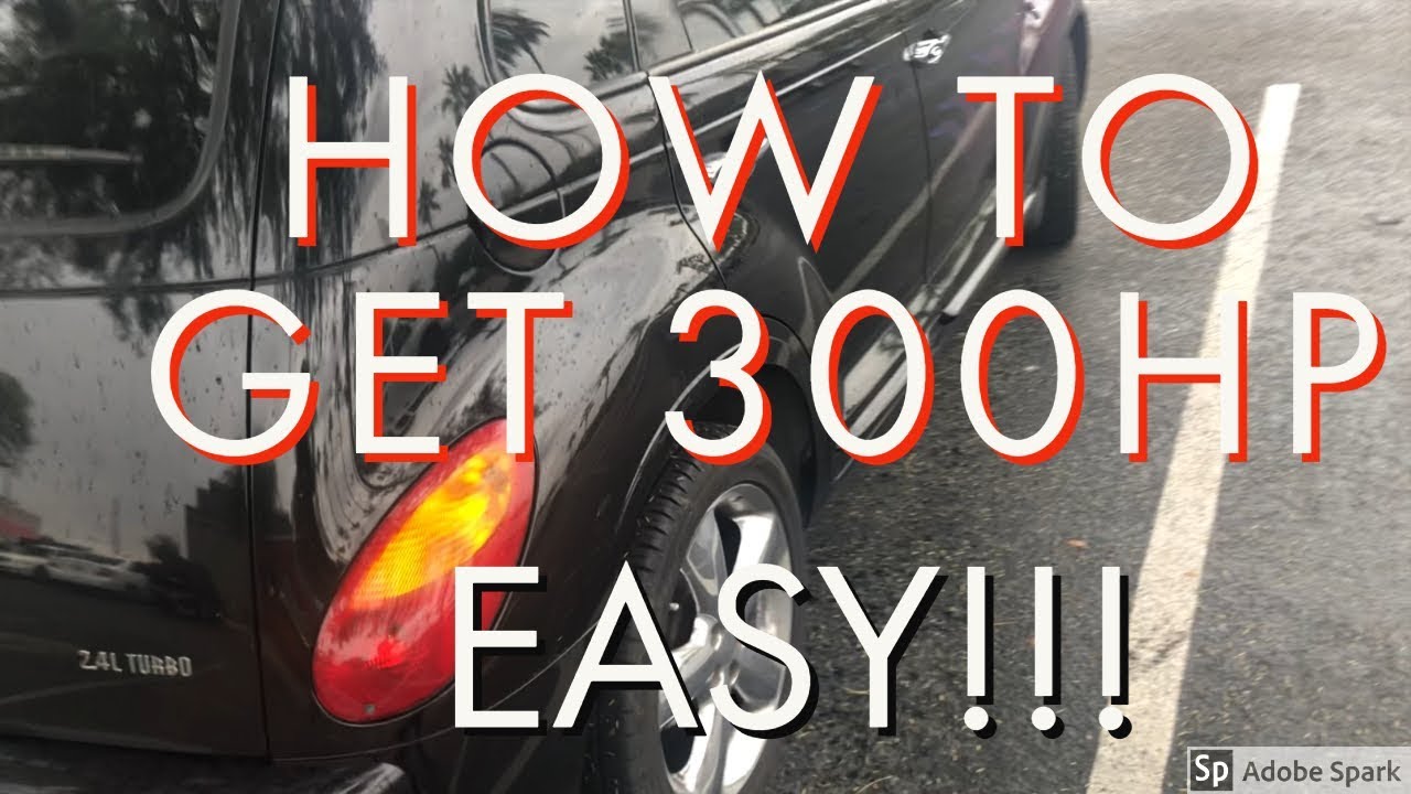 HOW TO GET OVER 300 HP OUT OF AN SRT4/PT CRUISER GT under $500--(dyno day)
