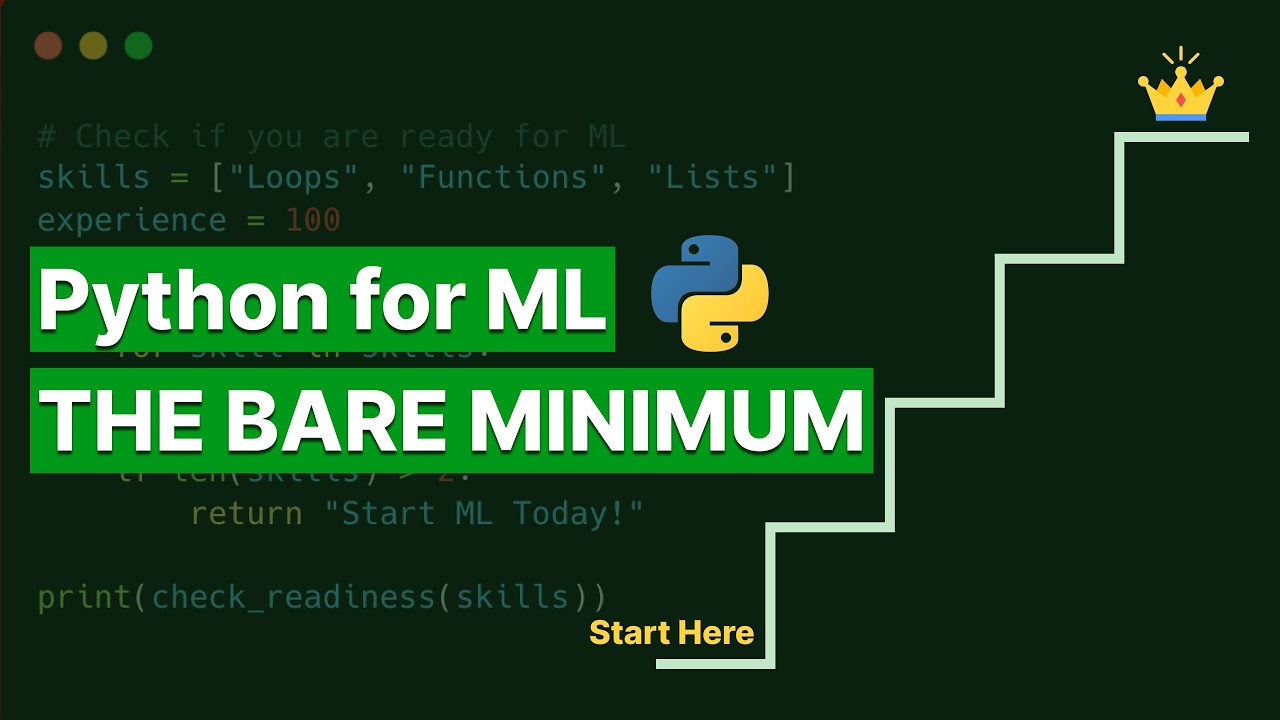 How Much Python Should I Know To Start ML | Machine Learning For Beginners 2026