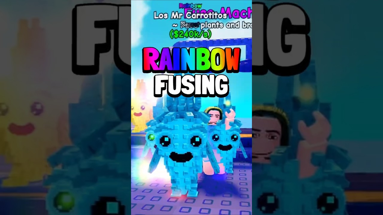 OP RAINBOW BRAINROT FUSE в Plants Vs Brainrots #roblox #robloxfyp #plantsvsbrainrots