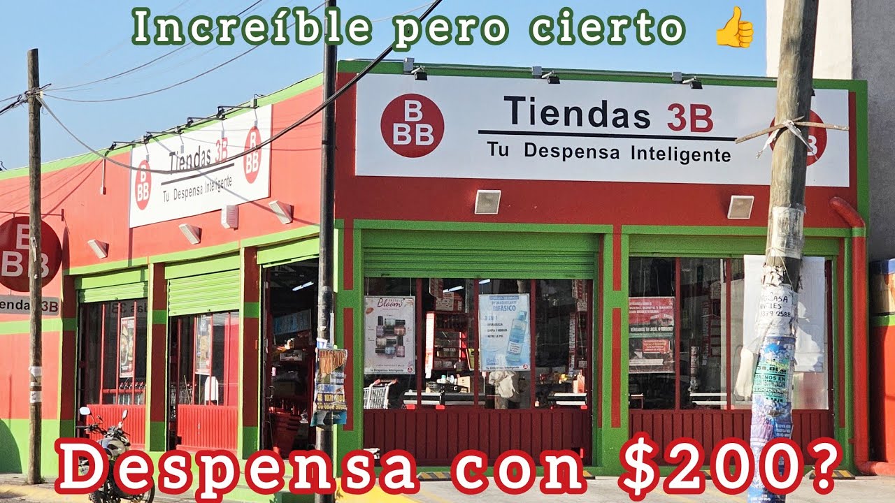DESPENSA EN 3B CON $200 Y MÁS 😃💰✅️