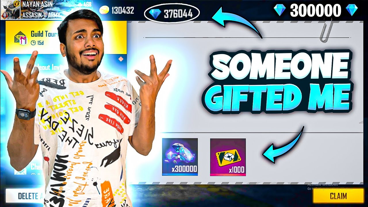 Someone Gifted Me 300000 Daimonds & 1000 Custom Room 😱