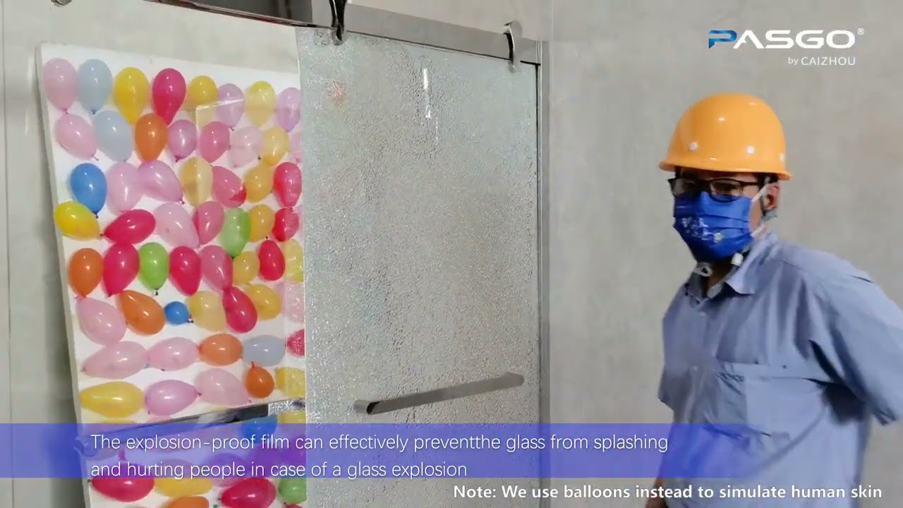 PASGO Simulation of tempered glass self explosion experiments