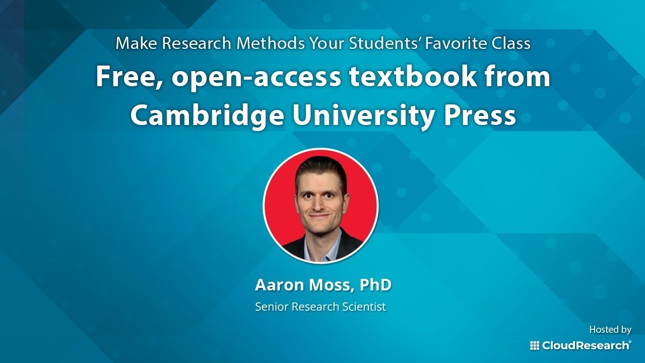 Research In the Cloud Open-Access, Research Methods Textbook Webinar 10-23-2025