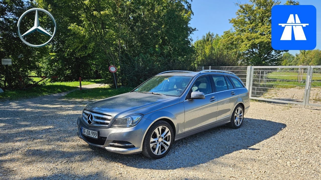 2013 Mercedes C250 CDI W204 POV drive + Autobahn