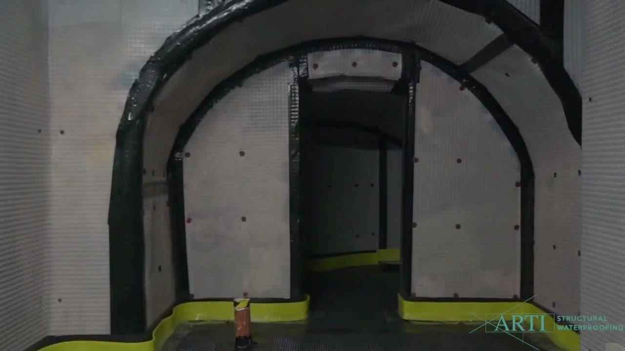 Basement Waterproofing - Cavity Drain Membrane System
