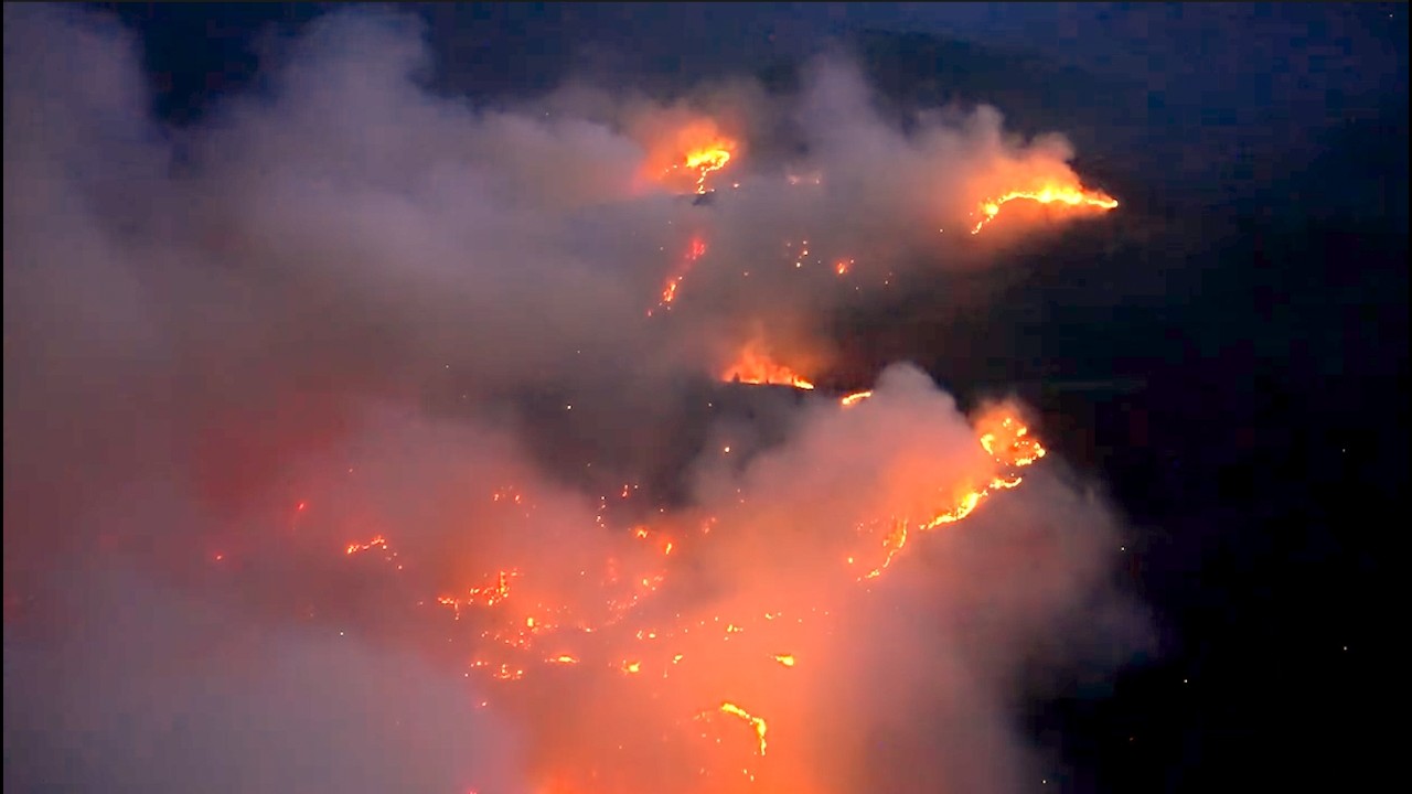 Flames from above: Forest Service drone reveals two growing Oregon wildfires