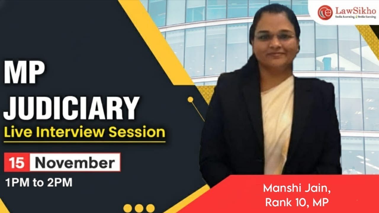 Live interview session with Manshi Jain (Rank 10) Madhya Pradesh Judicial