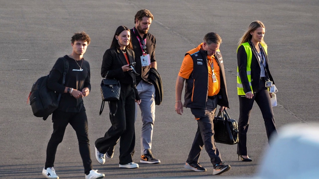 Lando Norris Departing in Private Jet after F1 Belgian GP 2024