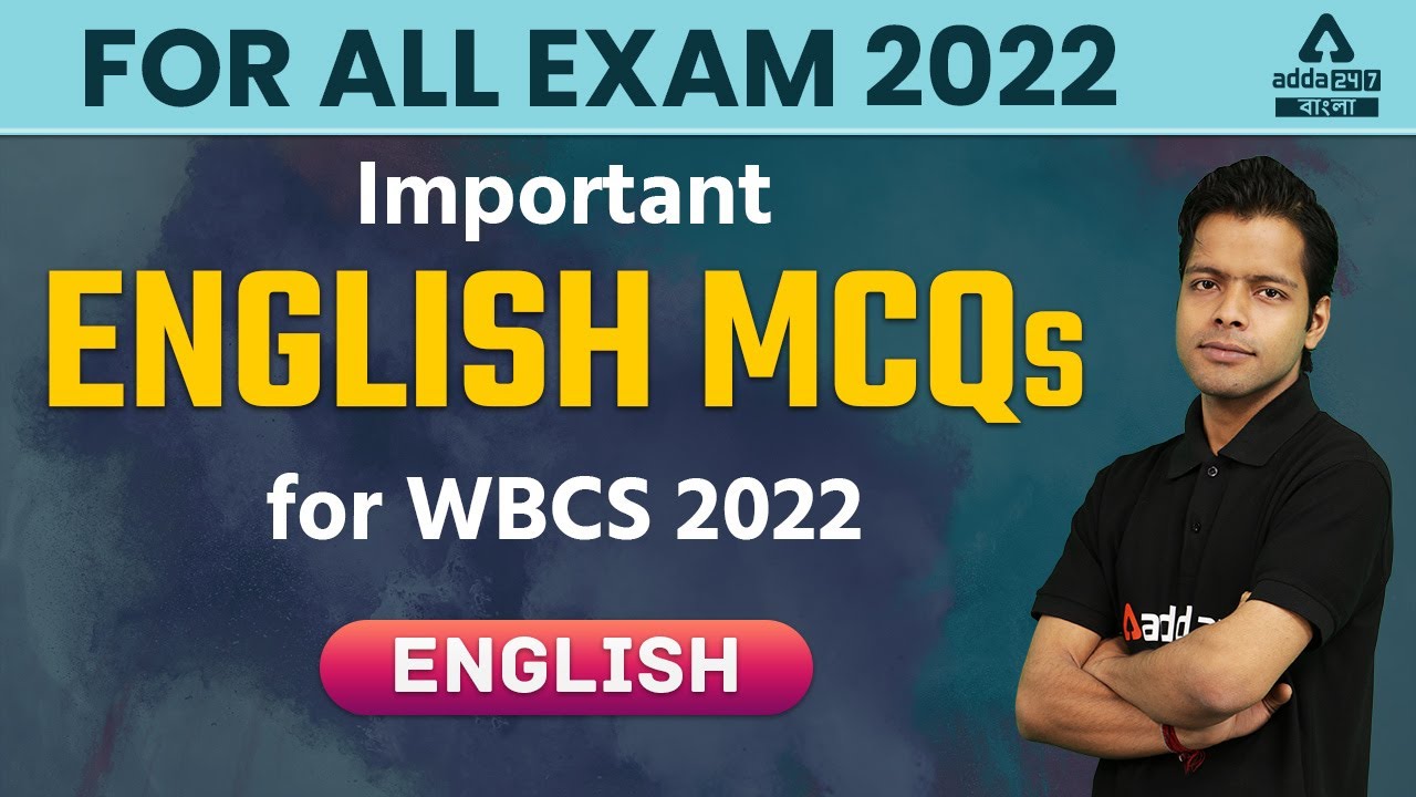 WBCS 2022 | WBCS English | Important English MCQs for WBCS 2022 | Adda247 Bengali