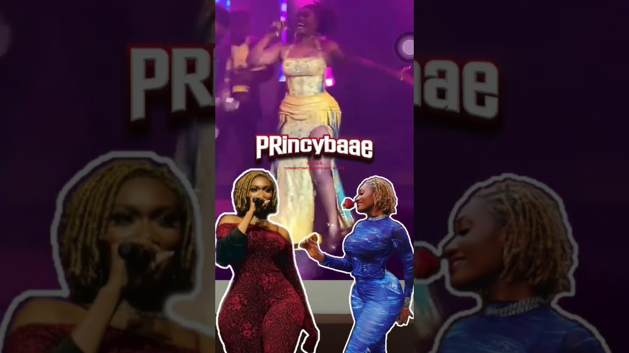 Wendy Shay falls off stage whiles performing on Ghana most beautiful show, awwwww sorry wendy.