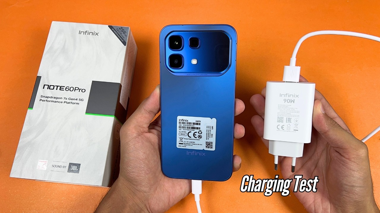 Тест зарядки Infinix Note 60 Pro мощностью 90 Вт: от 0% до 100% | Шокирующая скорость!⚡