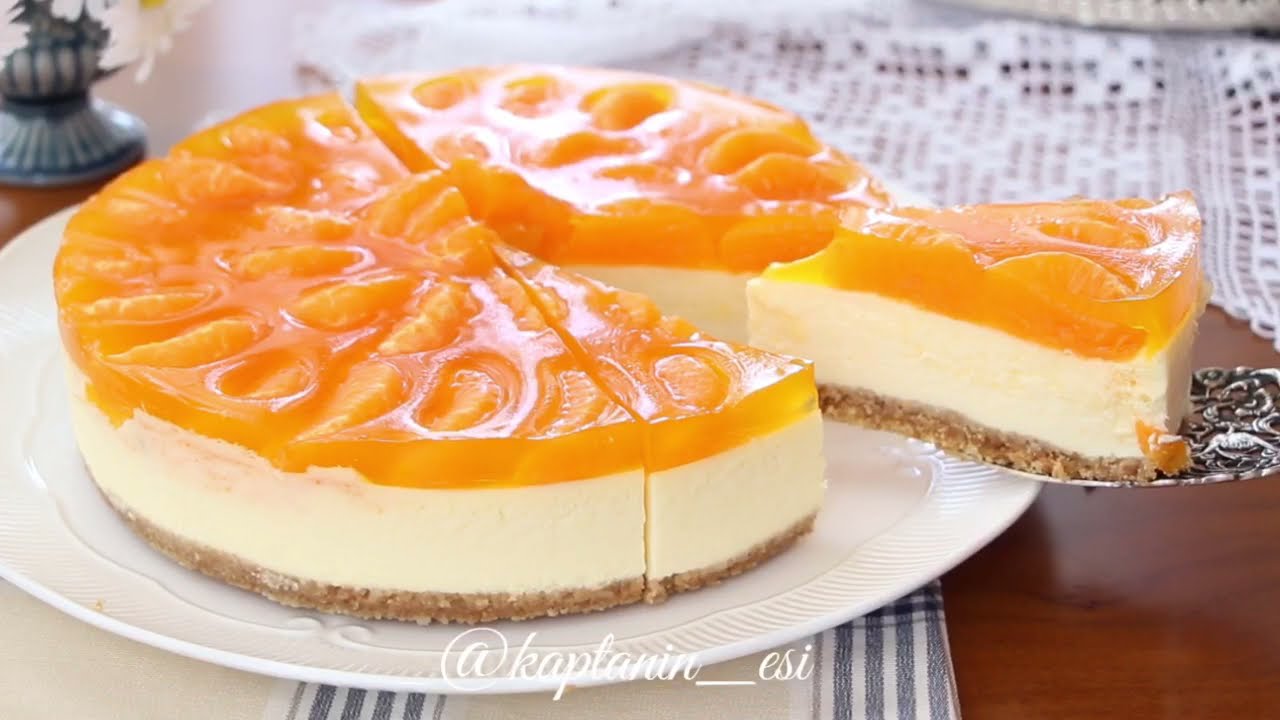 CHEESECAKE YAPACAKSANIZ BENİM TARİFMDEN BAŞKASINI DENEMEYİN ŞAŞMAZ TARİFİMLE MANDALİNALI CHEESECAKE