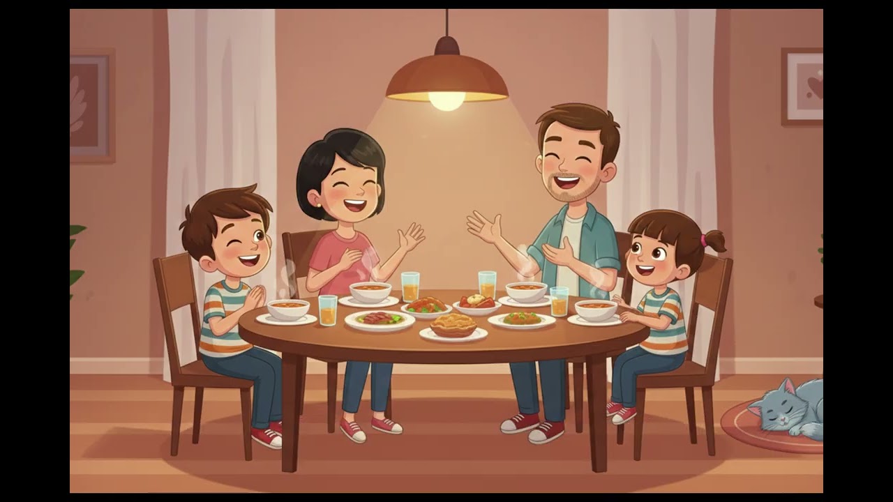 Learn Turkish A1 | Family & Daily Routine – Simple Story