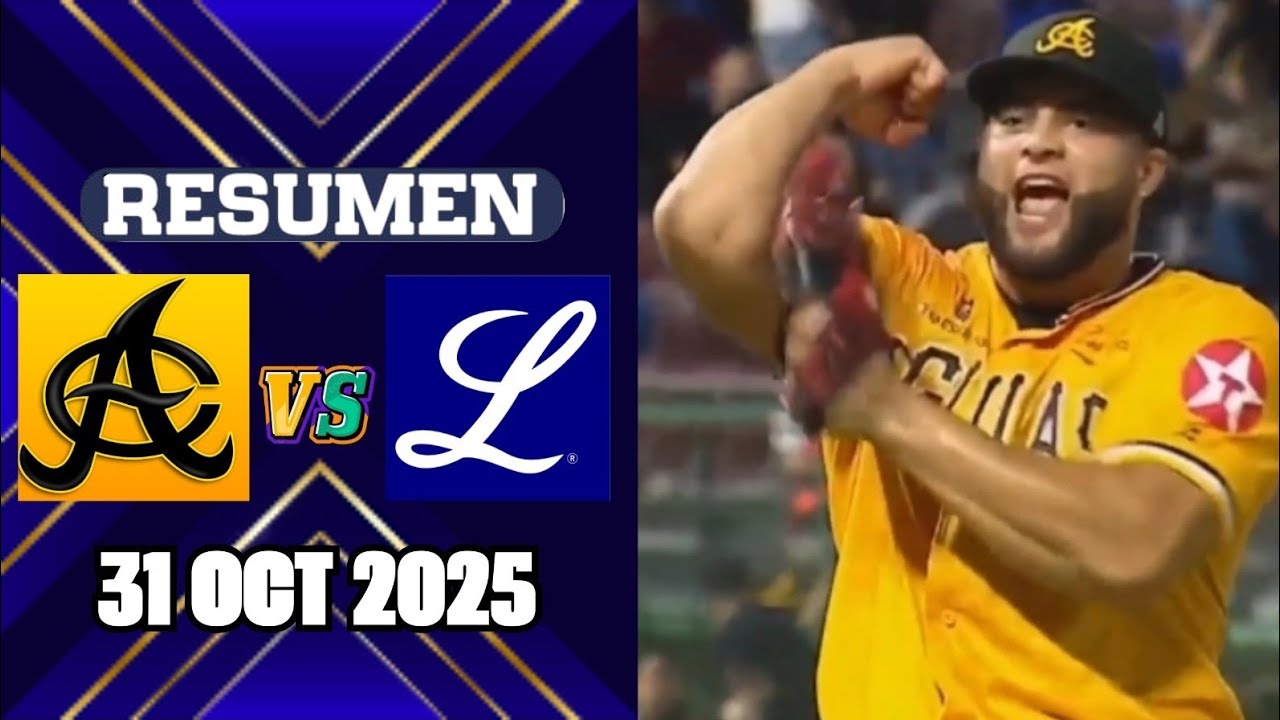 Resumen: Águilas Cibaeñas vs Tigres del Licey Serie Regular (31/10/2025)