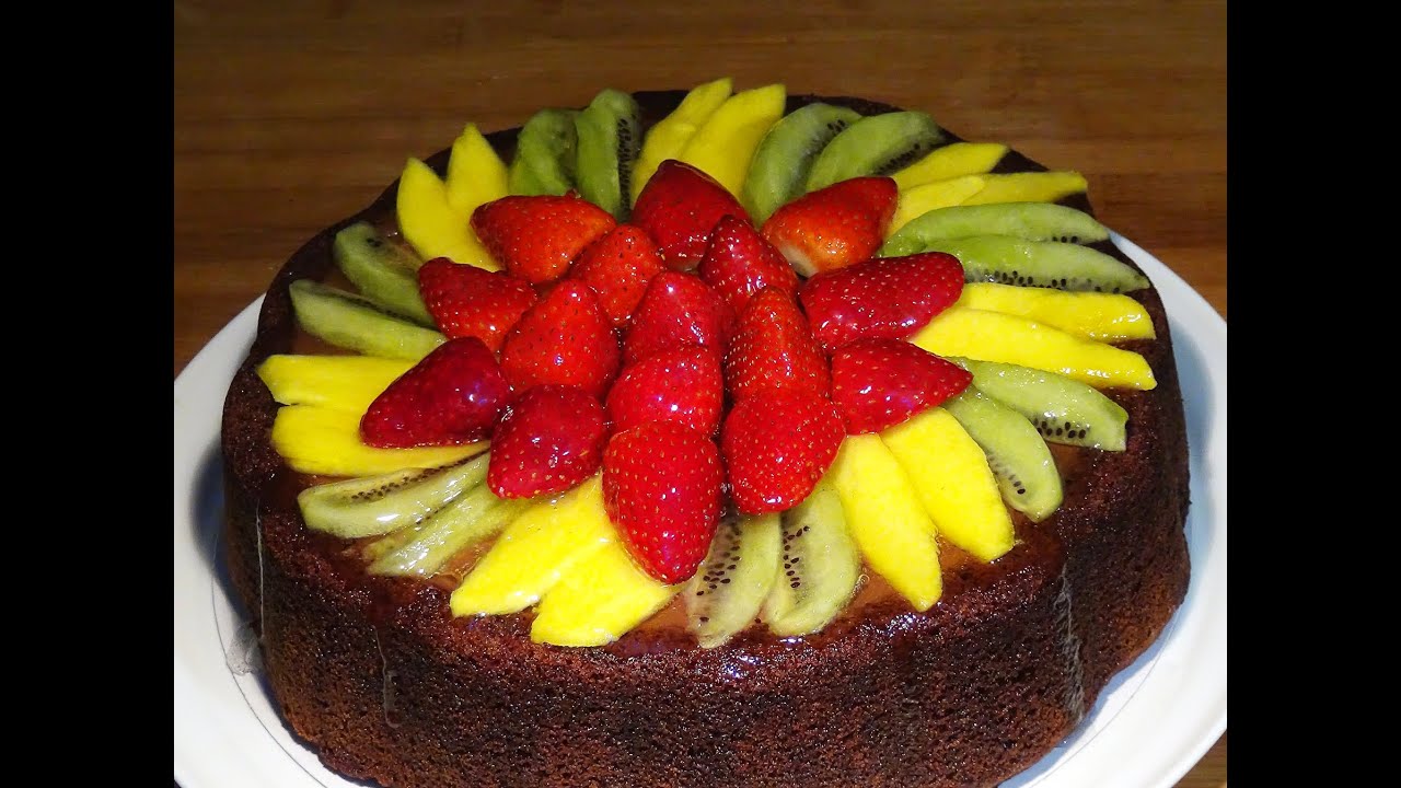 Receta Tarta de chocolate con fruta (Tarta de Mama) - Recetas de cocina. Tutorial. Loli Domínguez
