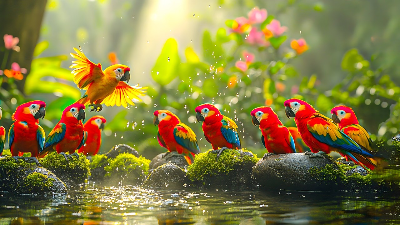 Soft Piano and Bird Sounds 🎹 Calm Background Music for Focus and Stress Relief