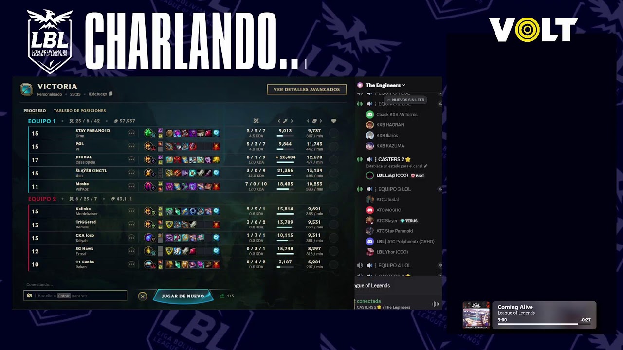 Aether Core vs Nox Reign Esports |🔥Clasificatoria LBL🔥| @el_darkcito @lbl_esports