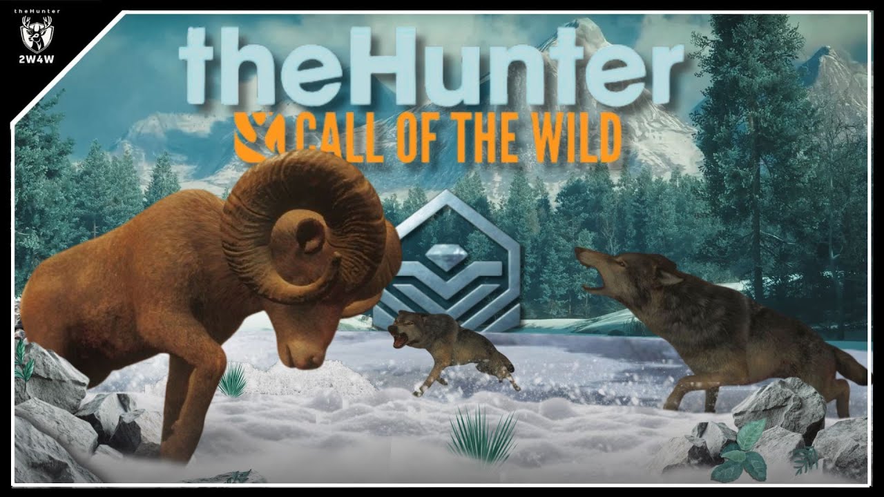 SURPRISE Diamond Bighorn While HUNTING Wolfs!! TheHunter: Call of the Wild
