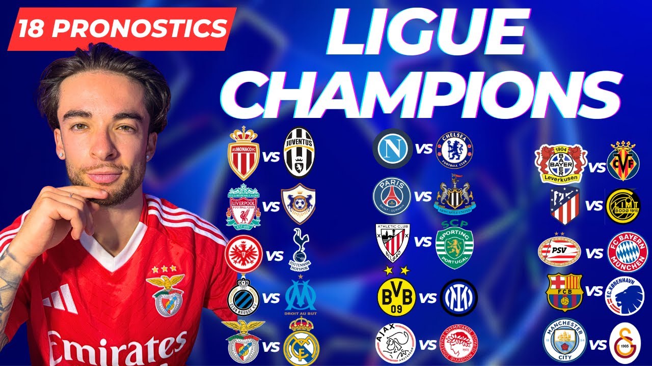 18 PRONOSTICS FOOTBALL LIGUE DES CHAMPIONS (PSG vs Newcastle, Bruge vs OM, Barca, Real...)