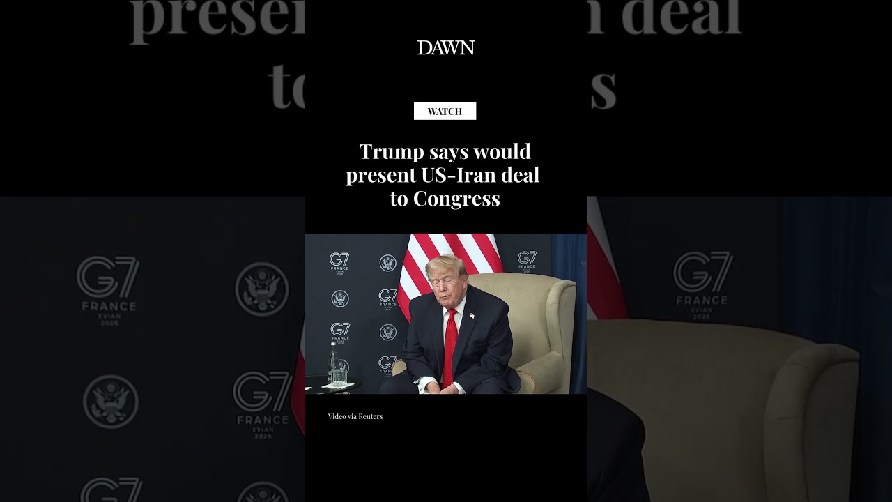 Trump says would present US-Iran deal to Congress