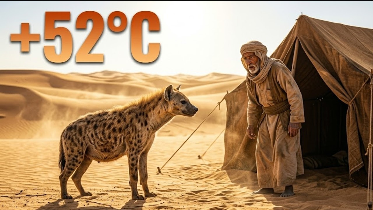 The Hyena He Created Returned Pregnant to His Tent Years Later — +52°C in the Sahara