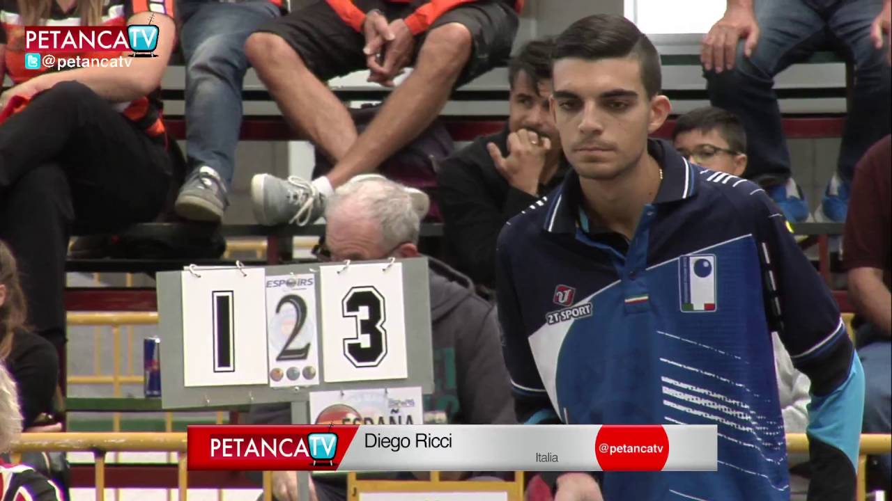 PetancaTV Cpto Europeo Sub-23 Final de Tiro Manuel Romero vs Diego Rizzi  España - Italia