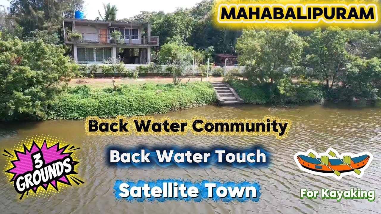 ID 1621🌴3 Grnd Backwater Resort Farm house Sale chennai Ecr🌊Mahabalipuram Boat club🌊Poonjeri🌊Mr.Ashi