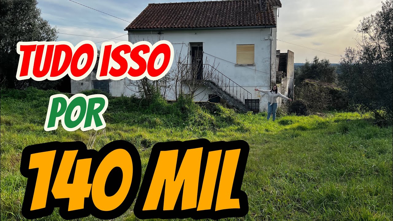 TOUR NA CASA DE 10 MIL METROS DE TERRA EM PORTUGAL 🇵🇹