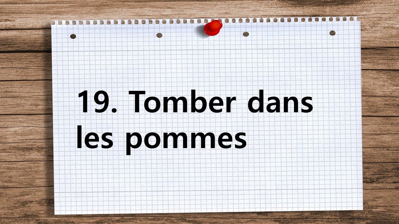 [실생활 표현] 19. Tomber dans les pommes