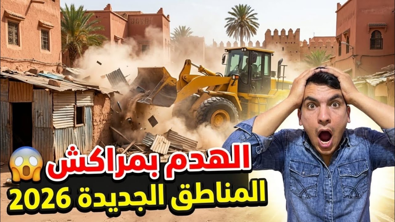 انطلاق عمليات هدم البنايات العشوائية (أو المتضررة) بمنطقة [الحي العسكري] 🏗️⚠️