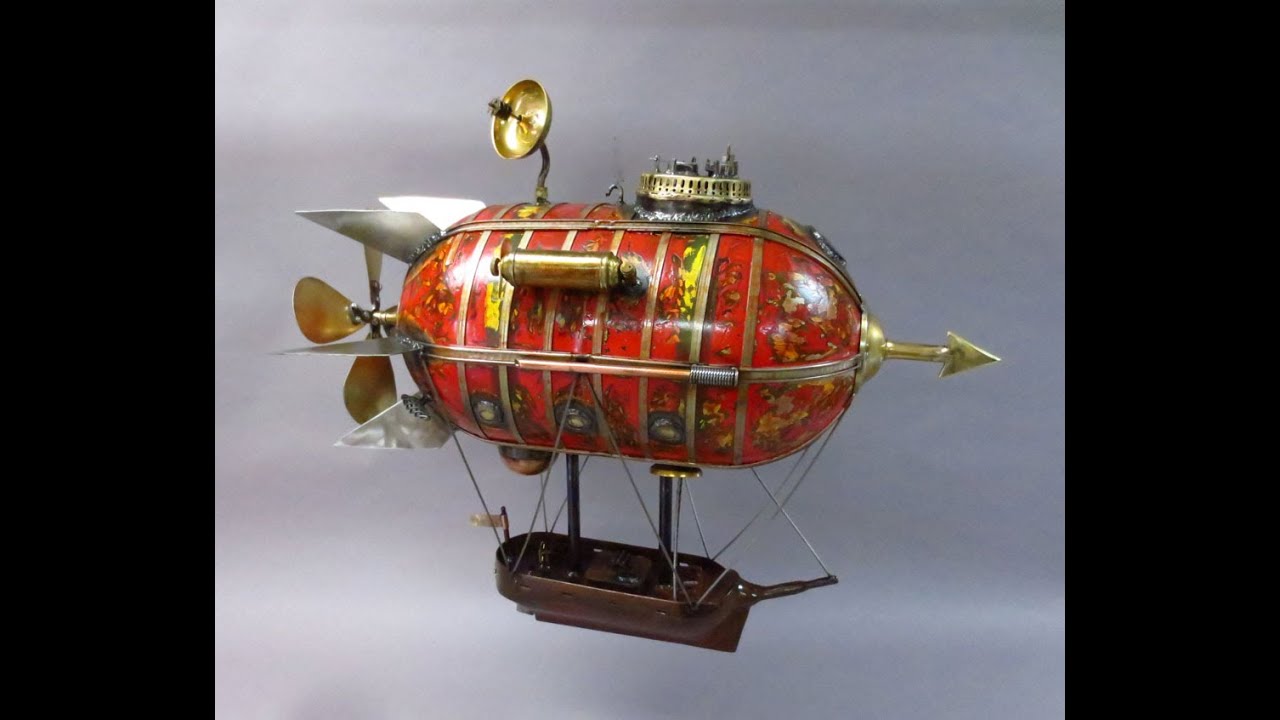 Arrow Airship Build - Welded from recycled metal a steampunk blimp, dirigible, zeppelin