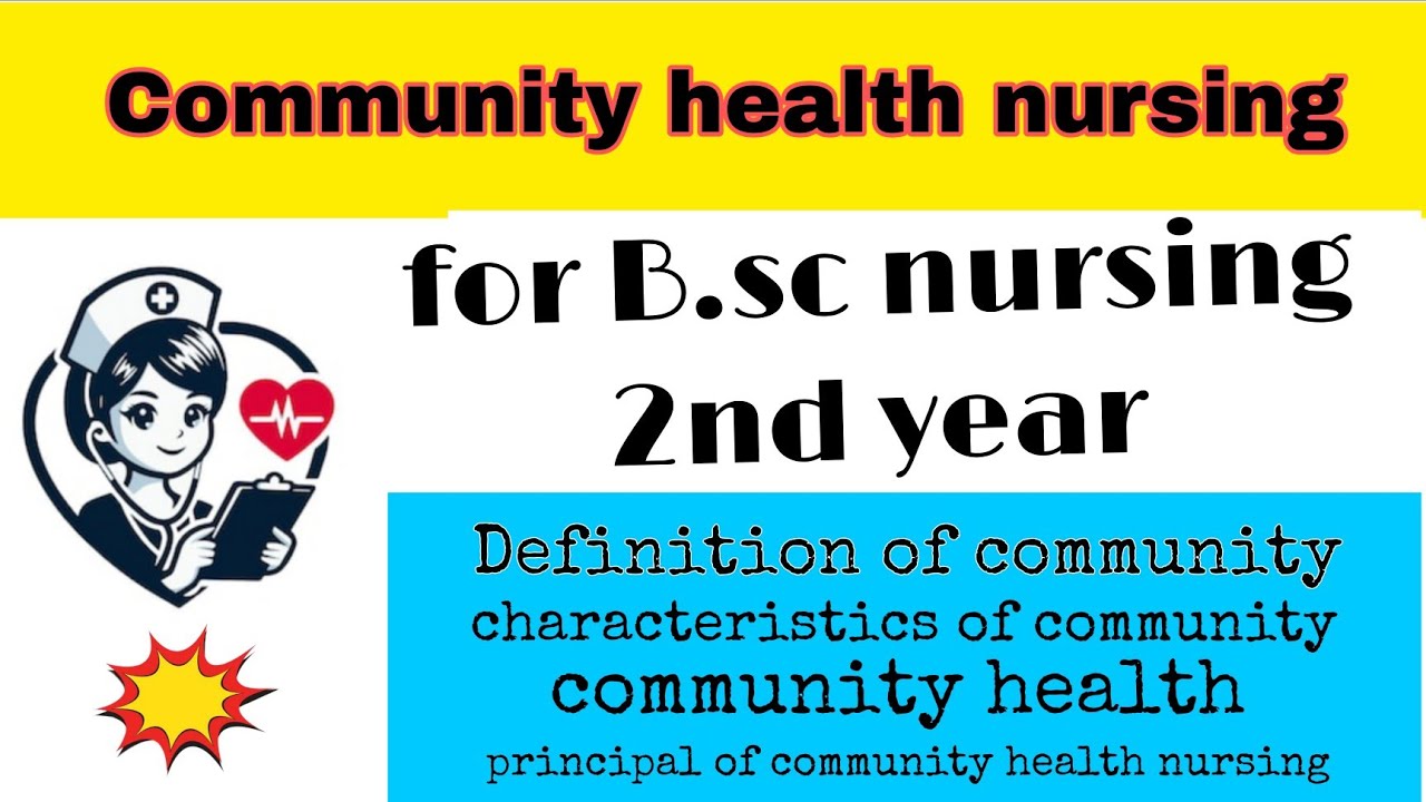  Definition of Community health nursing for B.sc nursing 2nd year ✨✨ important to exam 🙂