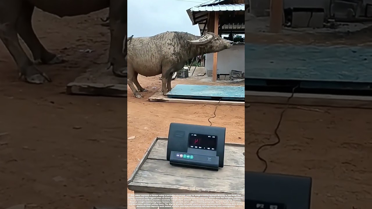 Weighing the Herd: How Digital Scales Measure Livestock Health