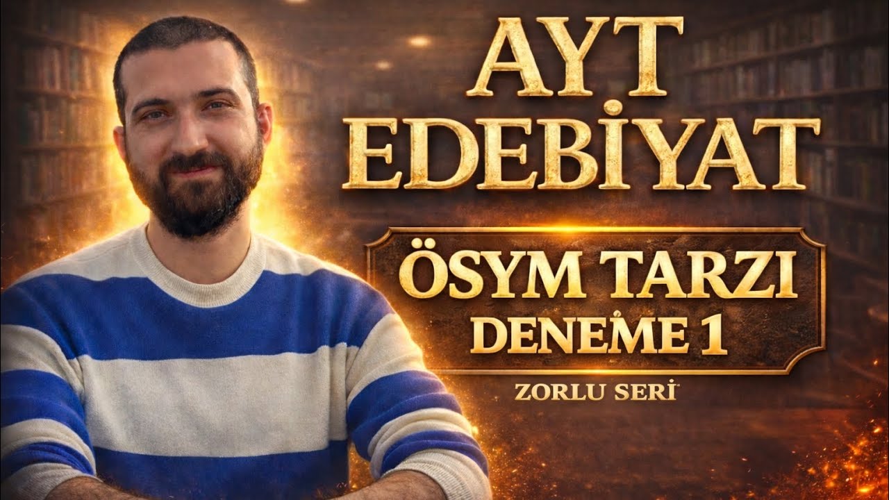  AYT Edebiyat ÖSYM Tarzı Zor Deneme 1 / Bu Soruları Görmeden Sınava Girmeyin! 
