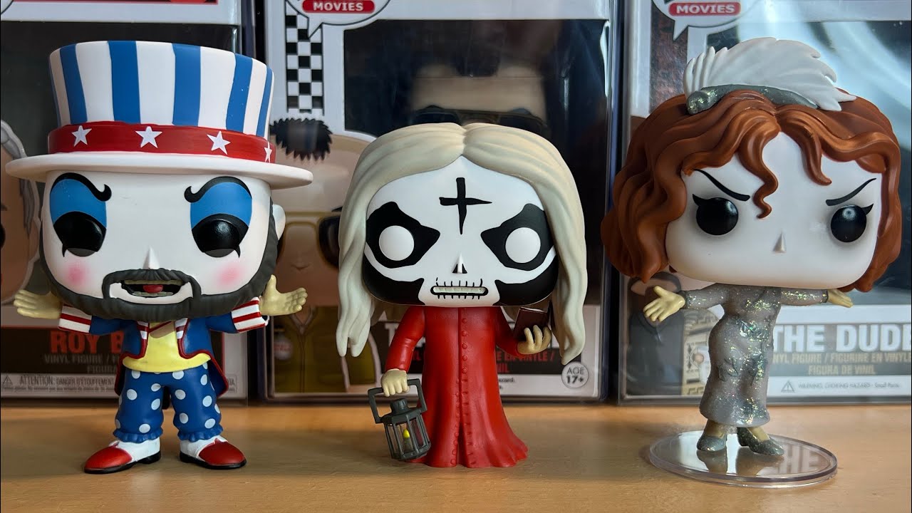 Распаковка фигурок Funko Pop! «Дом 1000 трупов» — Капитан Спалдинг / Отис Б. Дрифтвуд / Малыш (с ...