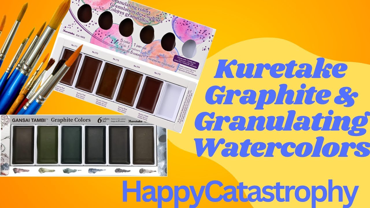 Kuretake Granulating and Graphite paints