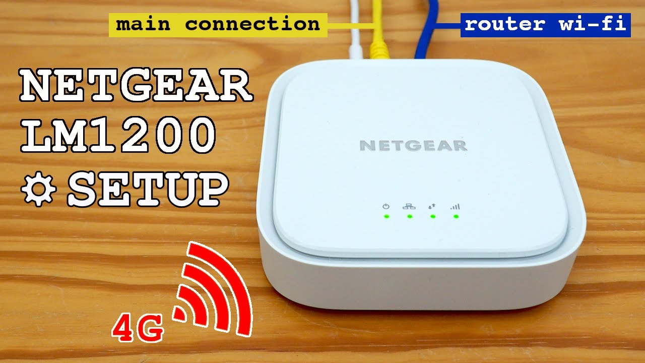 NETGEAR LM1200 4G LTE modem • Unboxing, installation, configuration and test