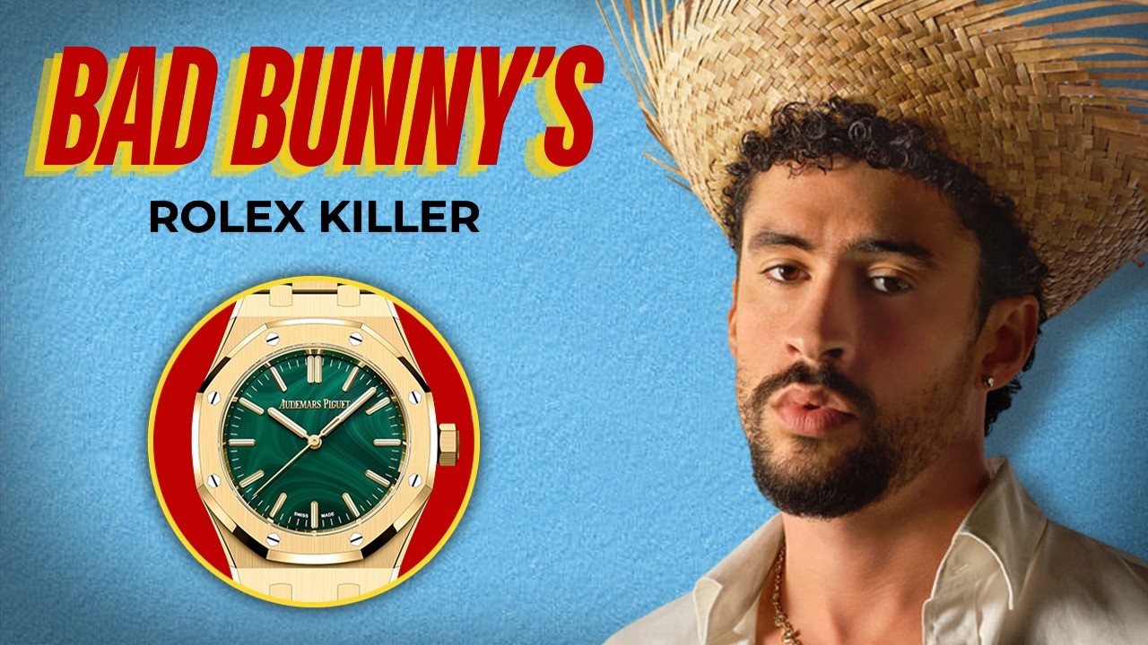 Часы Royal Oak группы Bad Bunny опозорили Rolex на Суперкубке. 🏆