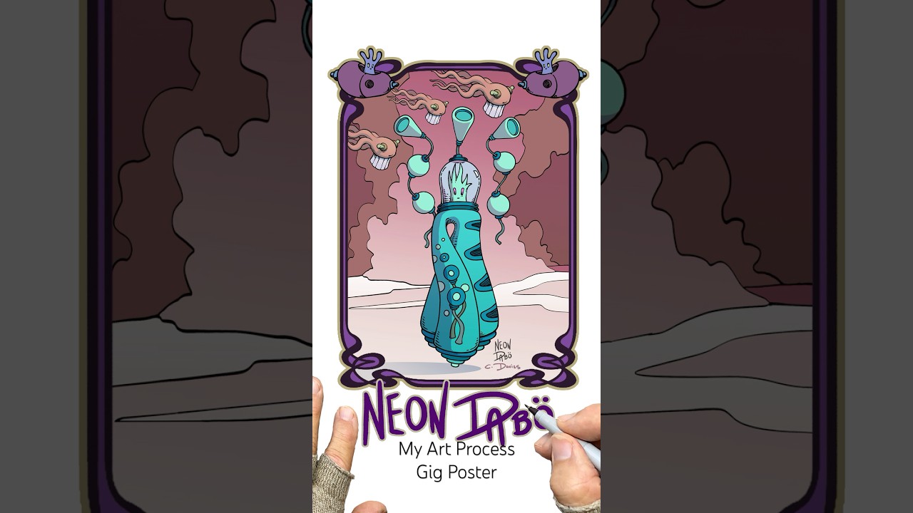 Turning Notebook Drawings into Gig Posters: My Art Process 