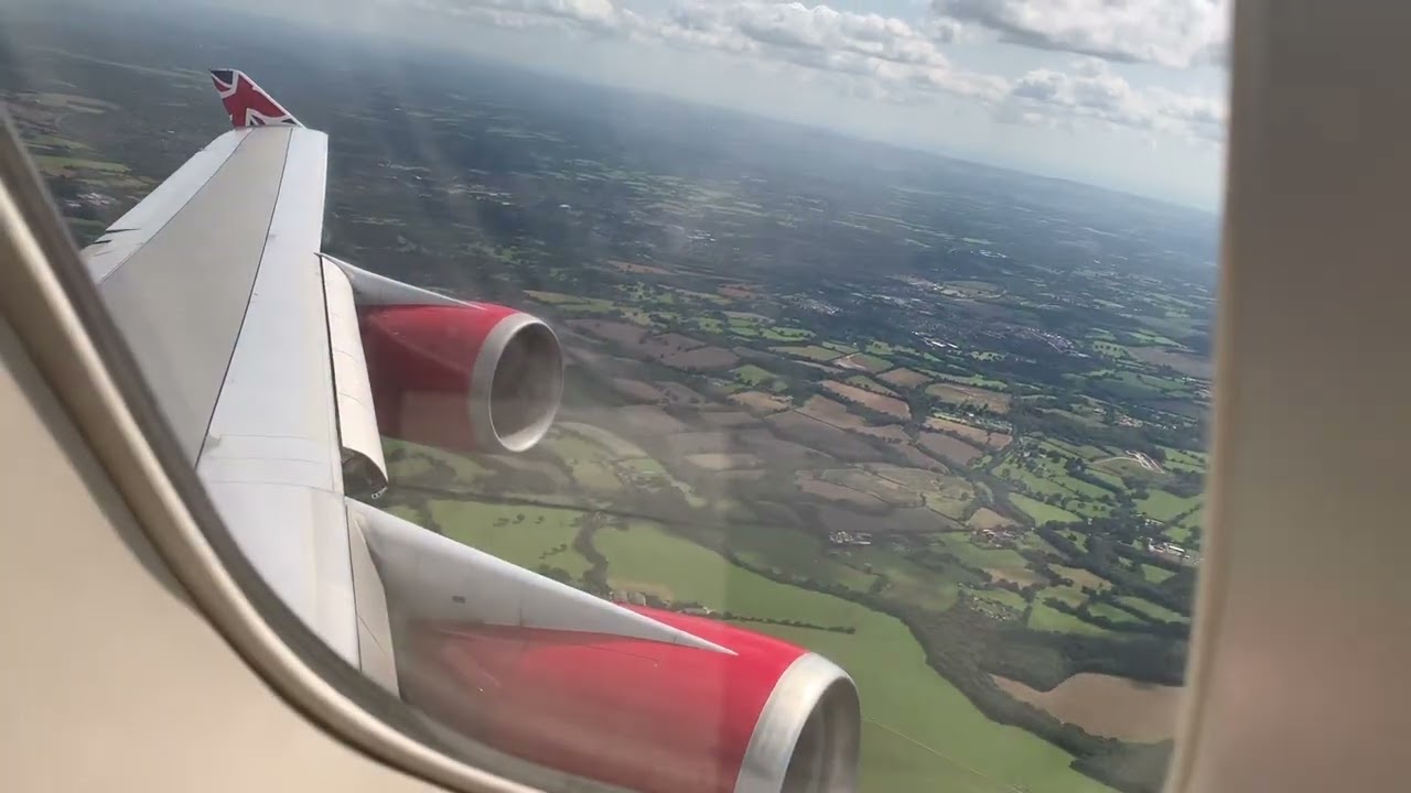 Virgin Atlantic 747-400 Takeoff Gatwick 2019