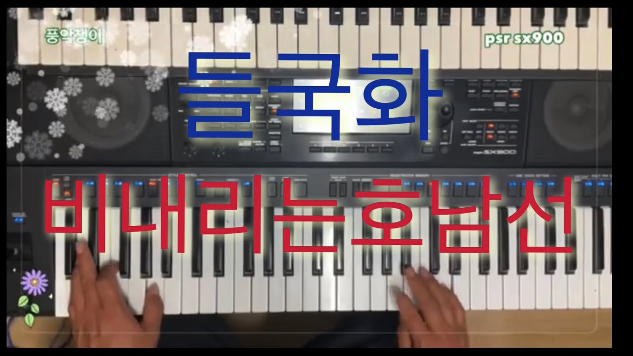 전자올겐연주 들국화 비내리는호남선 박창균연주 psr sx900