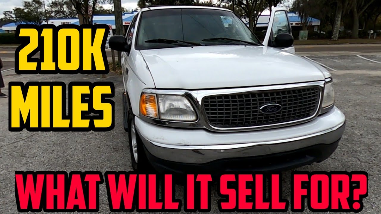 Deep cleaning and selling a 200k mile 2000 Ford Expedition: how much is it worth?