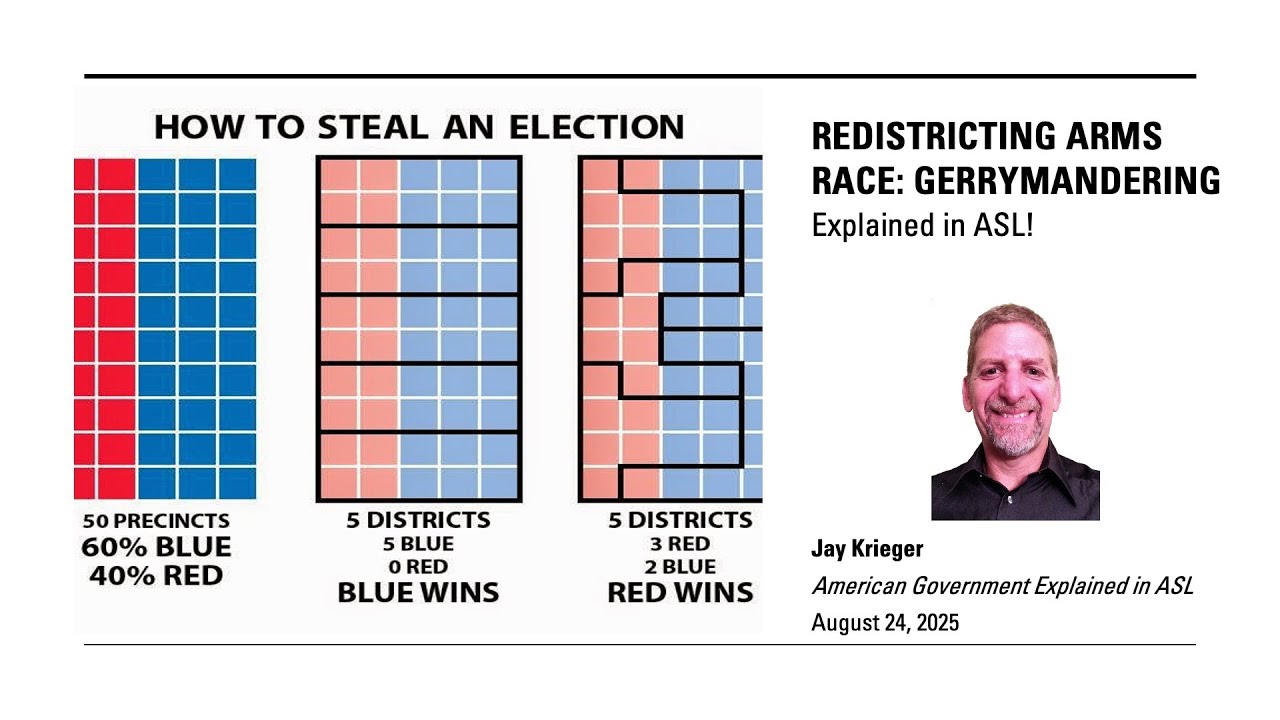 Redistricting Arms Race: Gerrymandering Explained in ASL