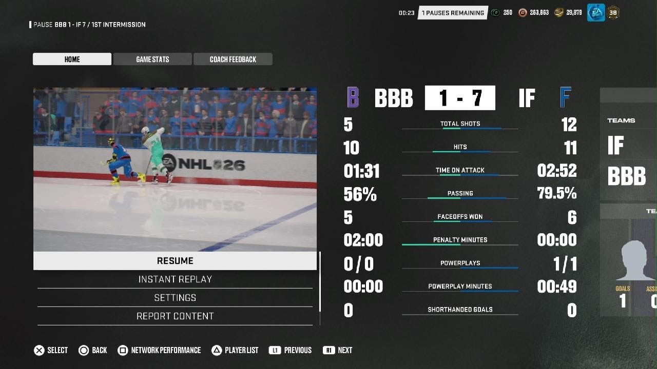 NHL 26 CHEL 6V6 League Gameplay