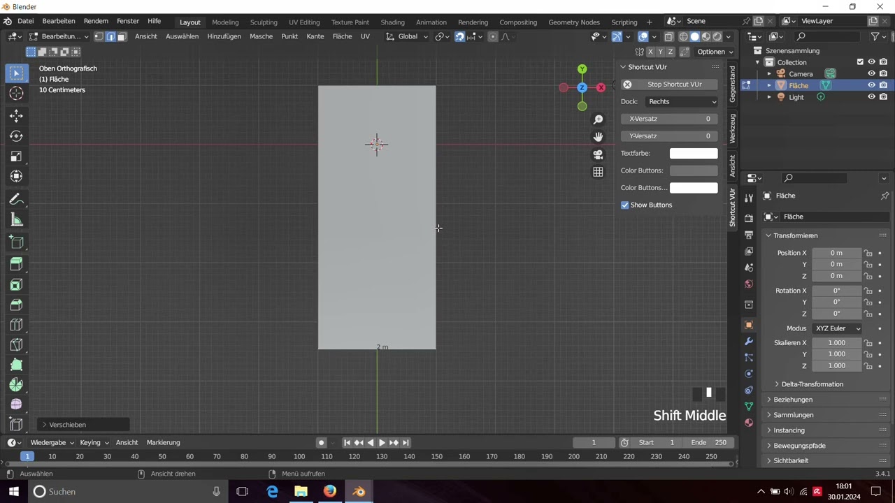 Blender Architekturmodell 01 Start