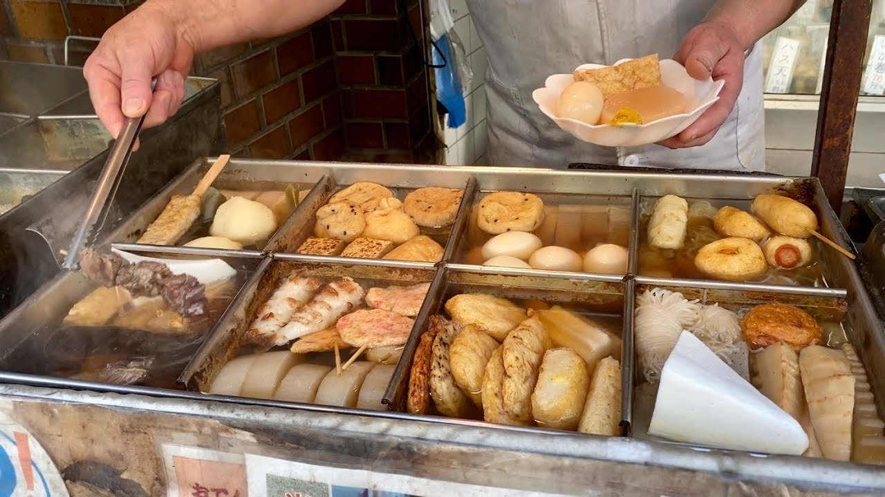 Street Oden (Japanese Hot Pot / Stew) in Togoshiginza, Tokyo