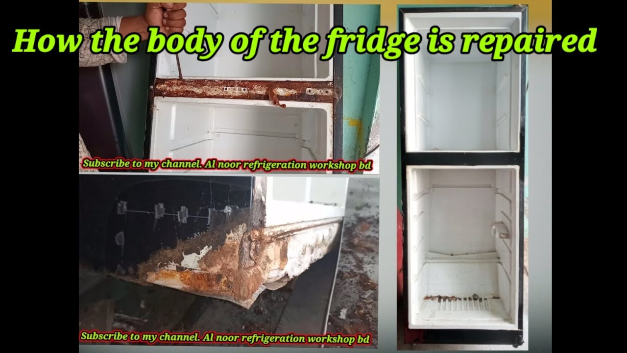 ফ্রিজের বডি মেরামত / রিপেয়ার করুন।How to dent the fridge.