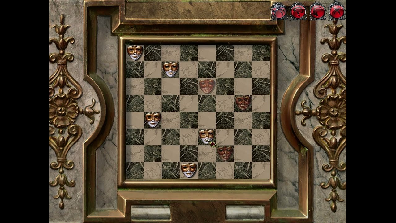 Dracula: Love Kills Challenge. Chess Board with Masks